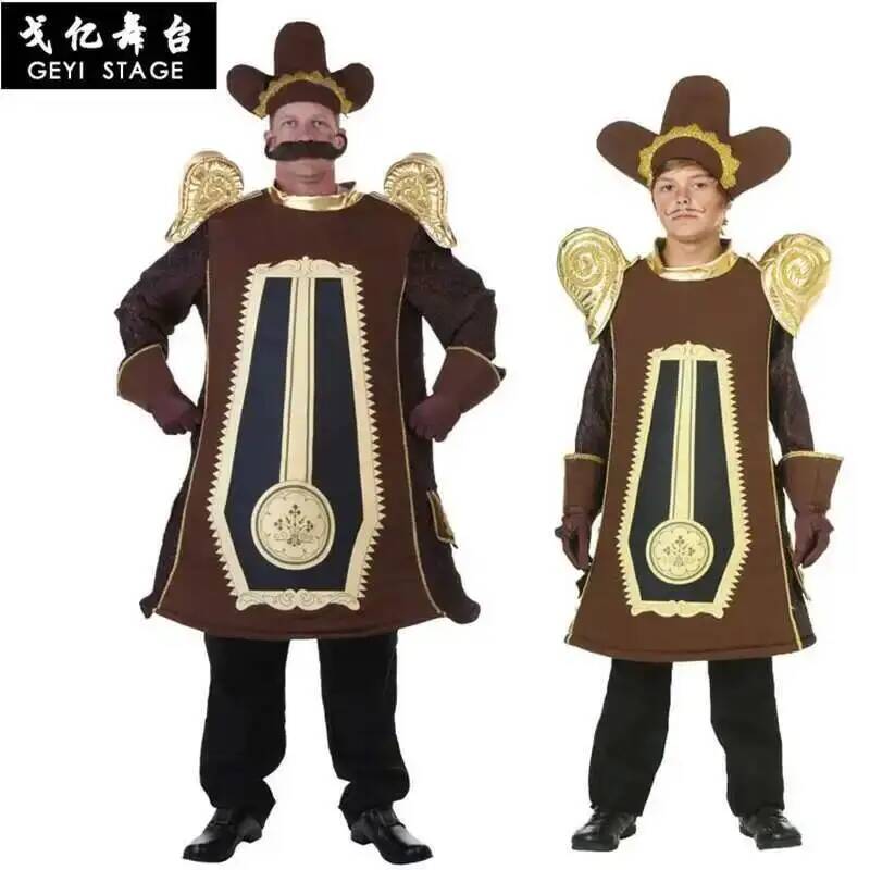 Anime Cosplay Jumpsuit - Kostiumy sceniczne Alarm Cosplay, zegar, rekwizyty