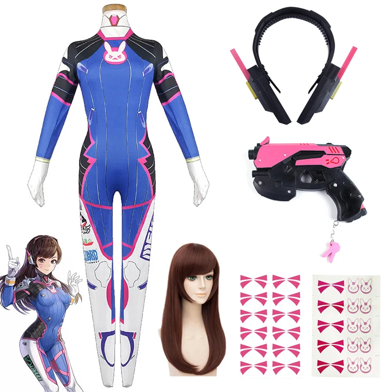 Anime Cosplay Couple - Gra Overwatch Dva Cosplay kostiumy rajstopy