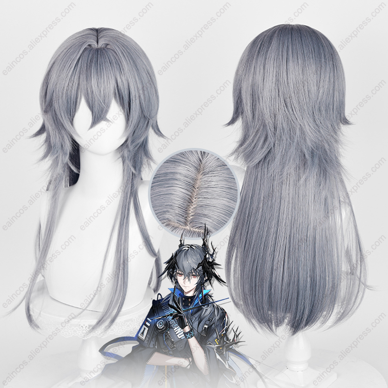 Arknights Logos peruka do cosp – Anime Cosplay Blue Hair recenzja i cena
